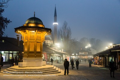 Christmas in Sarajevo under the smog